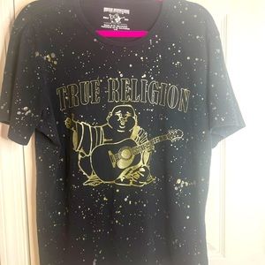 -True Religion Brand Tour Black T-Shirt Sz Large